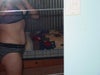 Sucking my stomach as much as I can, still fat and not flat!