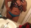 A front view.. Sorry bout the scenery only one I had like this. The rest a shirt is on. I have kids so excuse the stretch marks...