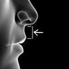 This is the part of the face/profile I will be referring to, between the bottom of the nose and the upper lip...