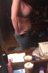 Side in jeans