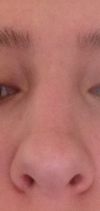 from this view it looks slightly crooked but it's barely noticeable