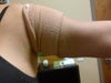 This pic might be upside down, but this is the compression brace I wear on that section. HOW LONG SHOULD I WEAR THE BRACE each day?