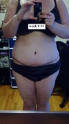 about 3 months after my FULL tummy tuck. 
Removed 15 pounds of loose skin.
I had no problems at all healing.