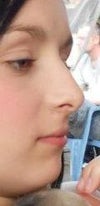 as you can see my weak chin and crow nose.