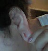 my left ear regular stretch it shrunk down to half an inch