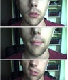 2nd pic - pronouncing a "M".