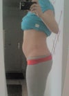 Side view after baby
