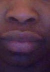 front - round nose with wide nostrils
