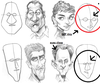 This image is important shows three faces of men and one of women. the faces of men have eyes near the nose and the women have eyes separated
could be separated eyes with surgery?
that percentage of success would have?