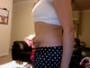 right side of lower ab