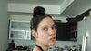 No makeup.  Check out the red mark after I had a HUGE pimple!!