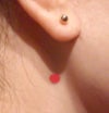 as indicated on the attached photos (with red color paper because too small).