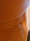 After slightly bent