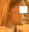 short chin length.