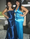 The one in the blue dress