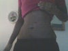 the scar is  right over my belly button