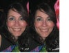 Jen using photoshop to shorten chin more than was done in bone shaving years ago.