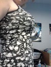 a side view of breasts.  I'm not sure how to show pictures of such a private area of my body online.  Again, trying to stand straight.