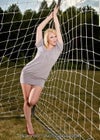 me in one of my modeling pics but im wearing a gertle to keep my very loose skin up ,, my not pregnant body weight in this picture!!