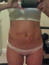 Looking at picture, to the left of my belly button