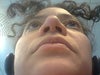 Lower part of my nose, nostrils.