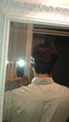 View from behind of the left ear. Helix at the point of the anti-helical fold appears to be rotated back too far.