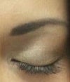eye closed with make up