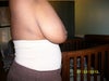 Arms up side view.