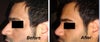 Side views, the upwards direction tip was never wanted, it also make the nose look curved, i wanted to keep it straight & sharp.