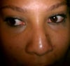 front view, nose has triangular shape in front