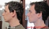 Jaw in normal position (left), and pushed forward (right)
