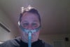 Me wearing the cpap