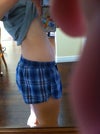 sticking it all out.  more swollen when around period.