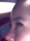 My forehead. Photoshopped my eyes out.