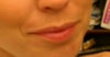 I tried to get a close up of my lips but the picture wouldn't download from my phone.  This showes the paleness of my lip color though.  The lines are small one center of the dip in my upper lip and two on the right side are the most notice able to me when I look in the mirror.  There are others that I notice on the left side when I where lip liner right on that edge.