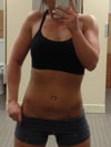 There is a padded bra under the sports bra makes one go up 2 sizes