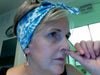 I am pushing up the hanging skin to the point where I feel cartilage.