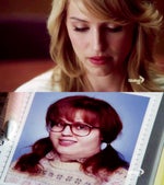 Quinn (Dianna Agron) as Lucy Caboosey pre-nose job
