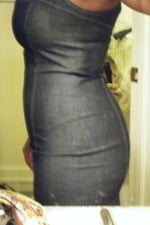 still swollen in front, flanks lookin marvelous
