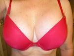Still in my 38 C's, just fillin' them out so much nicer!  (The bra is purely ornamental- the girls are now fully self-supporting!)