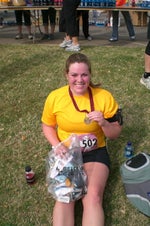 1 week pre-op after running in the OKC marathon