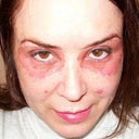 Second day.  Zero makeup in these photos. (I do have permanent tattooed makeup eyebrows, eyeliner, full lips.)