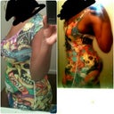 BEFORE AND AFTER IN SAME DRESS