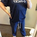 What I looked like in clothes all wrapped up.