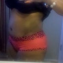 lower scar side... still pudgy around the belly button I think and not really flat :-(