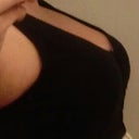 Side view in sports bra