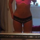 BEFORE TOUCHUP: front 9/27/11 (if you look real close you can see some of the hyper-pigmentation I was talking about..where it's most visible is under my left breast...)