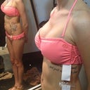 Trying on bikini tops is actually FUN now :)