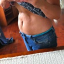trying to suck it in...
