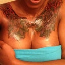 5 weeks po. N got mt tattoo touched up.